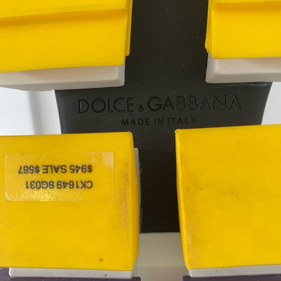 DOLCE & GABBANA Super Queen Multicolor Leather Sneakers - Picture 13 of 13